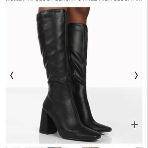 Black knee high boots never worn from public desire
